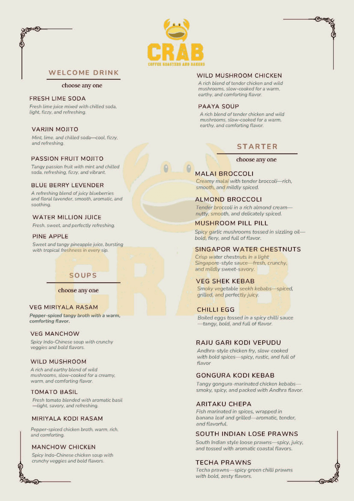 ₹1499 Premium Set Menu — Page 1